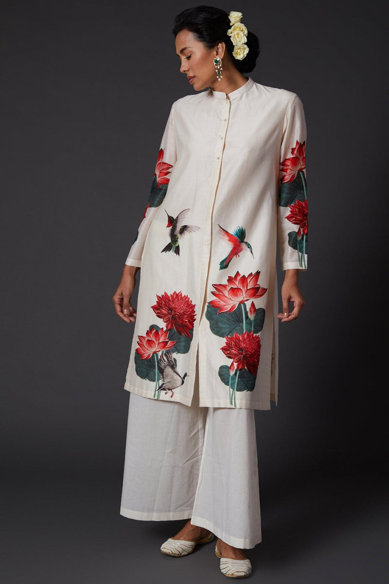Ivory Imra Embroidered Kurta & Pant Set